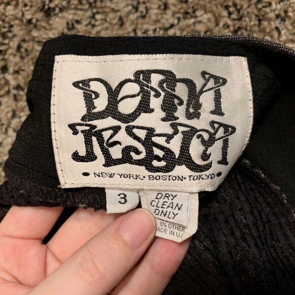 womens 3 Donna Jessica long sleeve XL top black - Picture 5 of 6